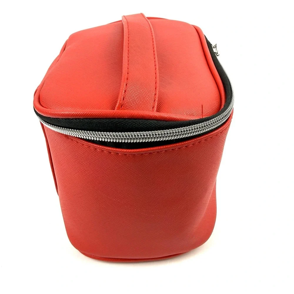 Marc Tetro Westie Cosmetic Case Red Faux Leather Large West‎ Highland Dog NEW